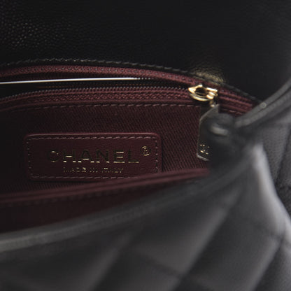 Chanel Caviar Quilted Extra Mini Coco Handle Flap Black 6 of 11