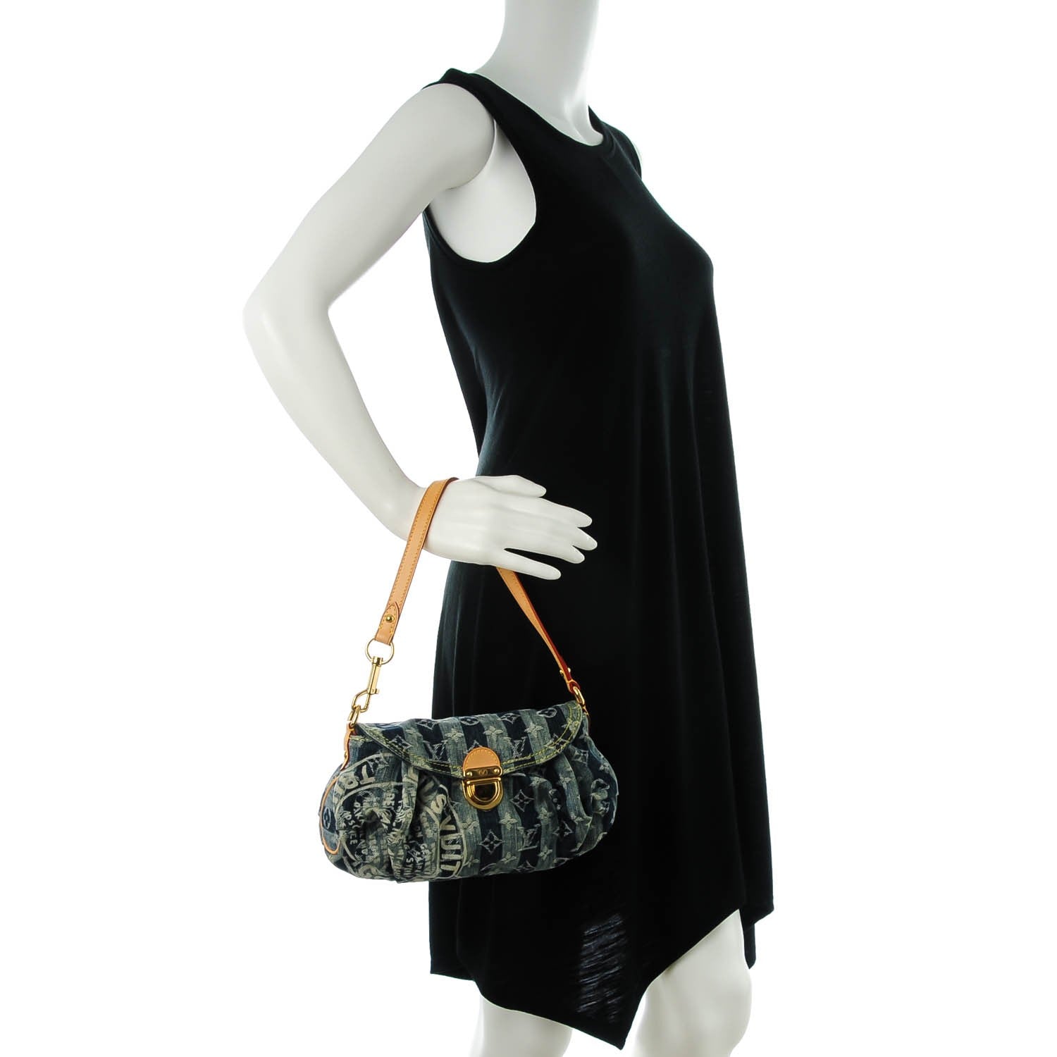 Louis Vuitton Denim Raye Mini Pleaty 2 of 7