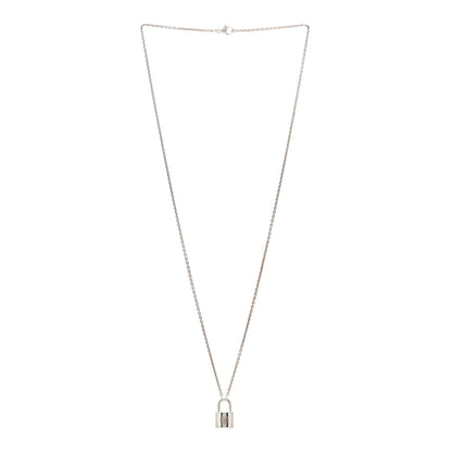 Louis Vuitton Sterling Silver Lockit Necklace 3 of 5