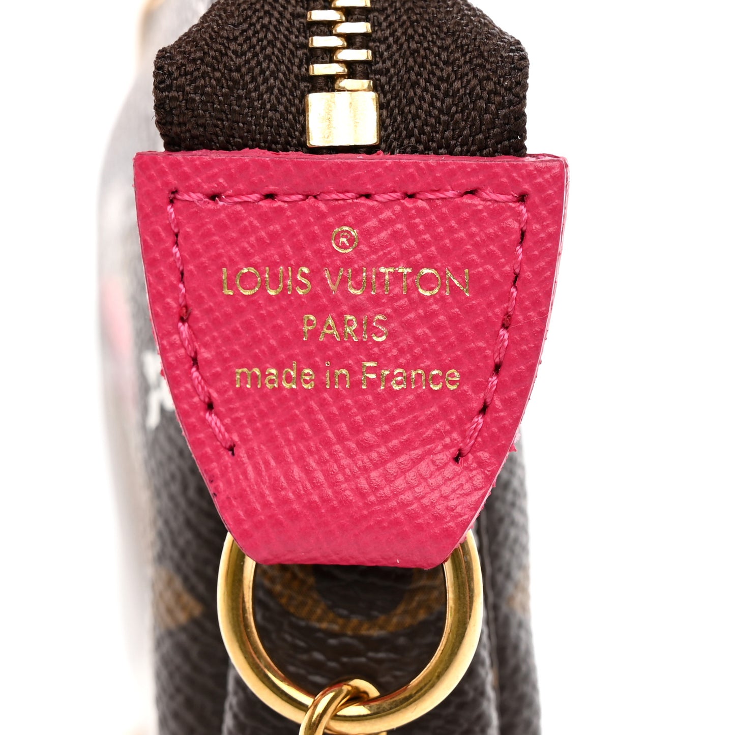 Monogram 2019 Christmas Animation Mini Courchevel Pochette Accessories Fuchsia