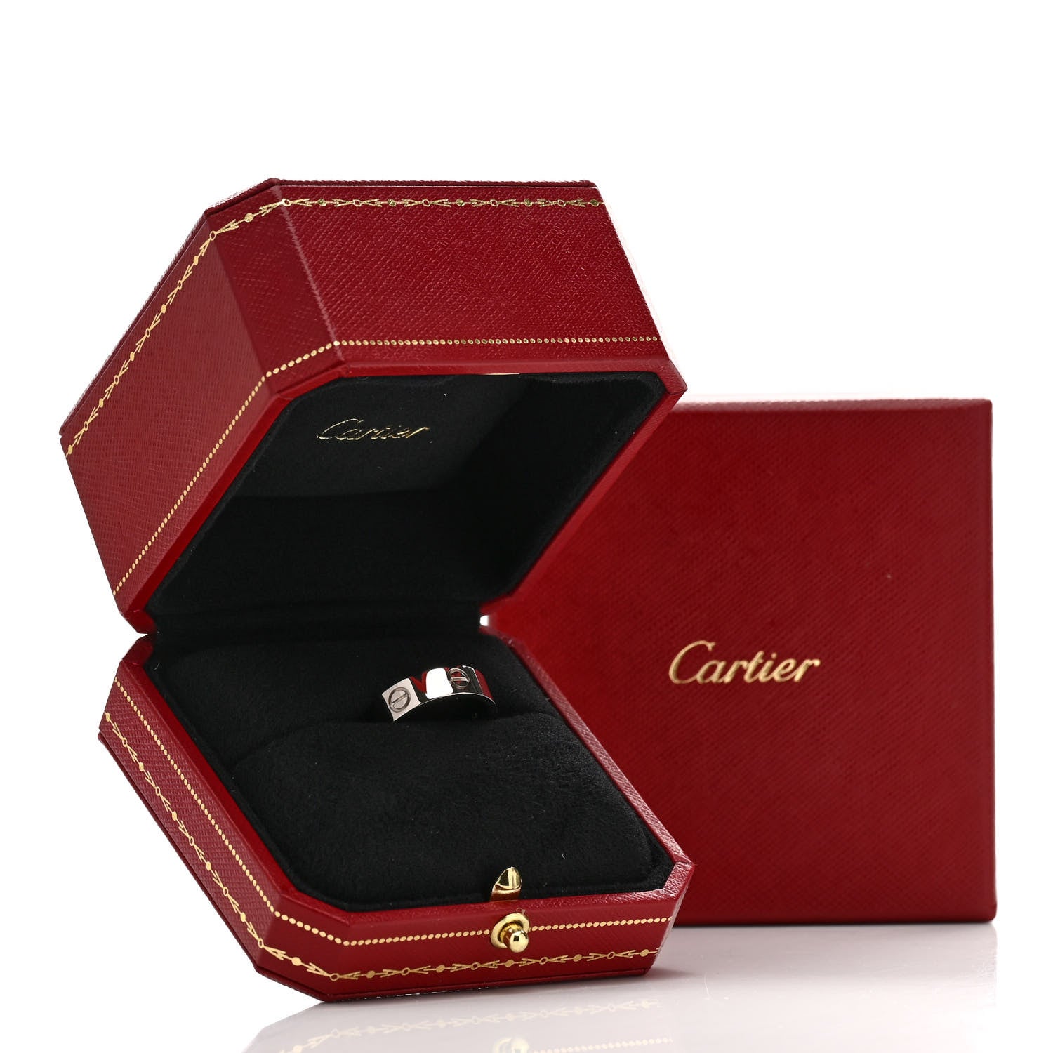 Cartier 18K White Gold 5.5mm LOVE Ring 54 7 5 of 5