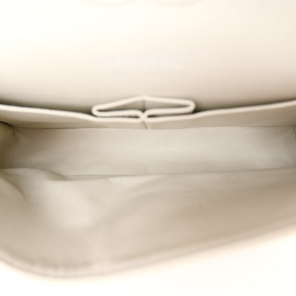 Chanel Washed Caviar Quilted Medium Double Flap White 5 of 12