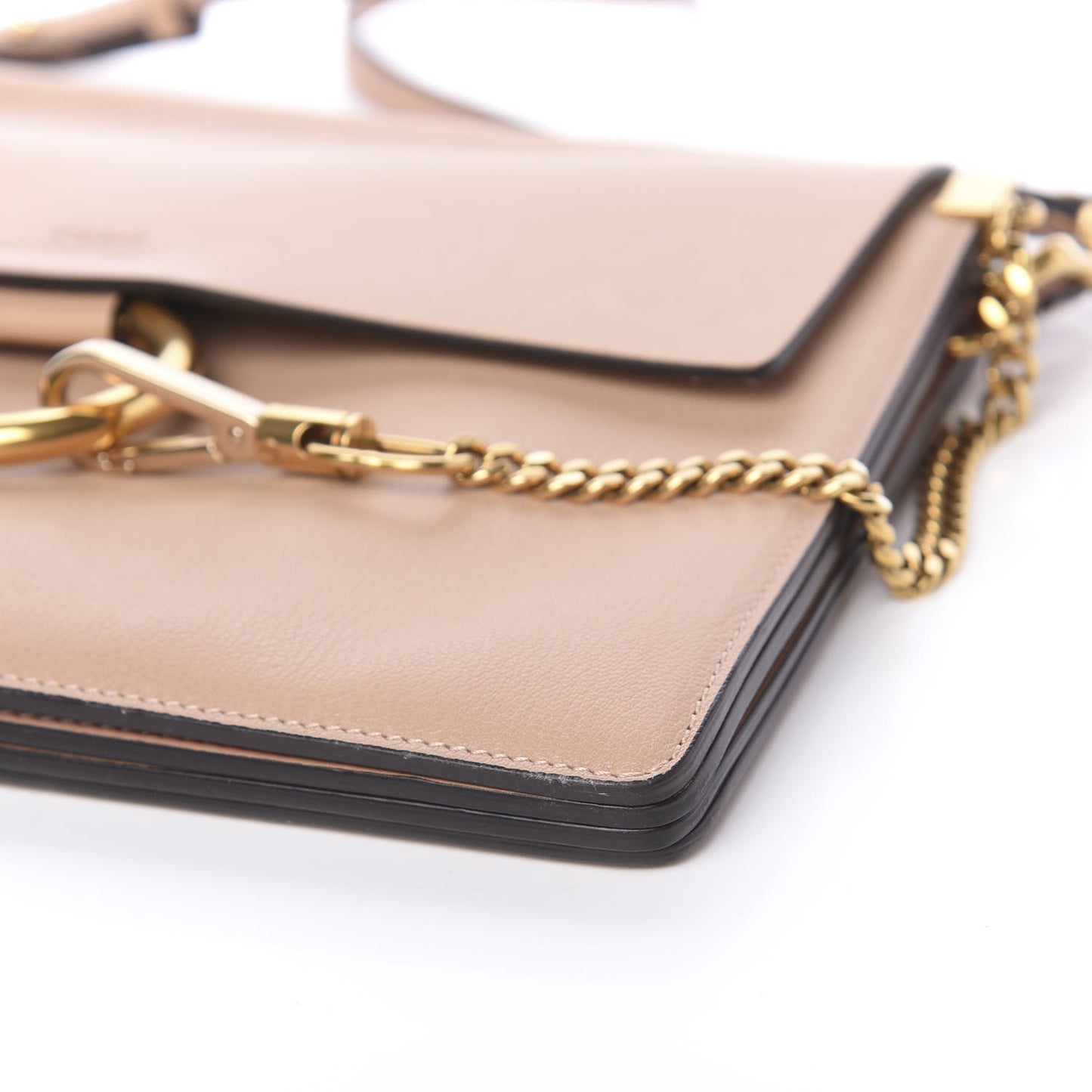 Calfskin Medium Faye Shoulder Bag Biscotti Beige