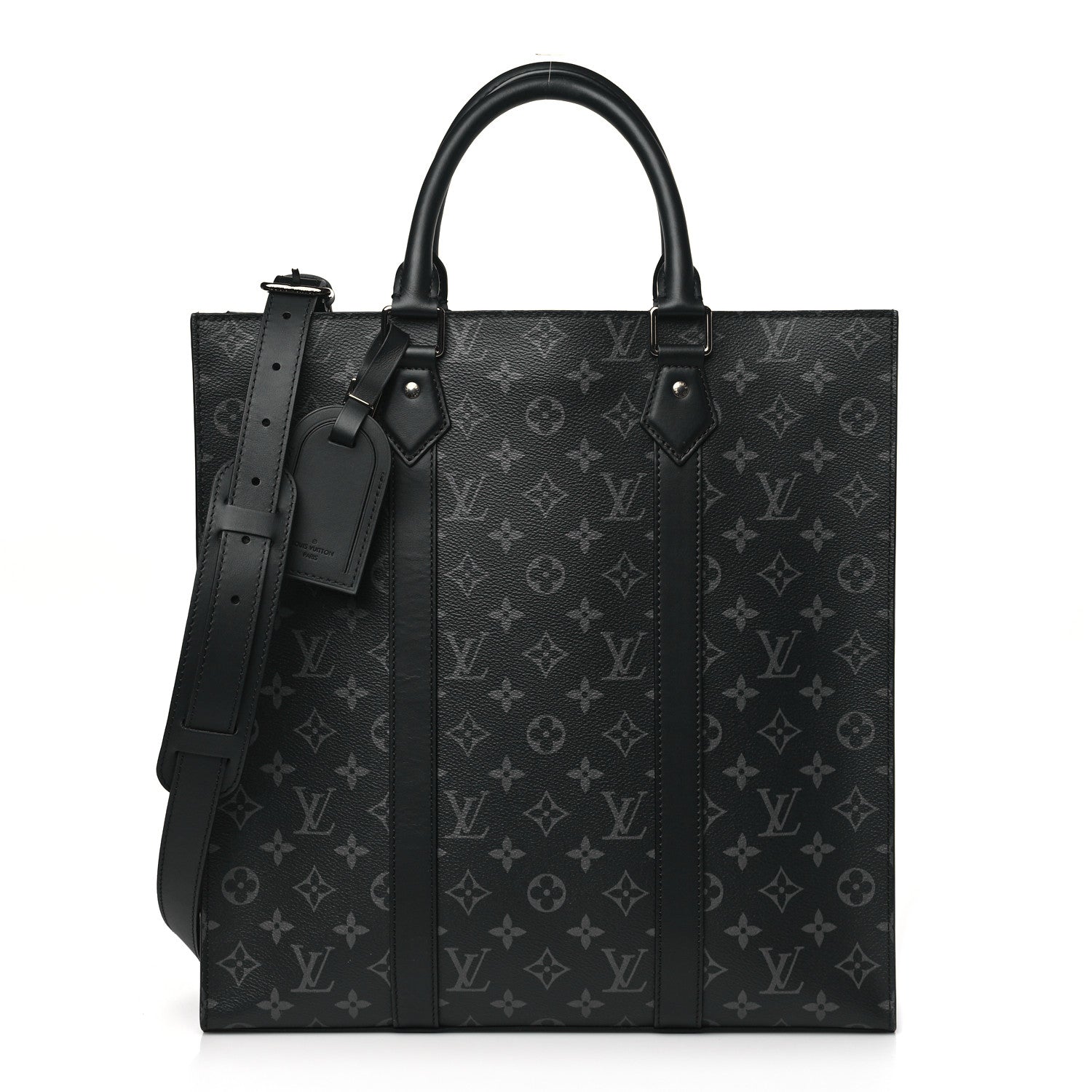 Louis Vuitton LOUIS VUITTON Monogram Eclipse Sac Plat 1 of 8
