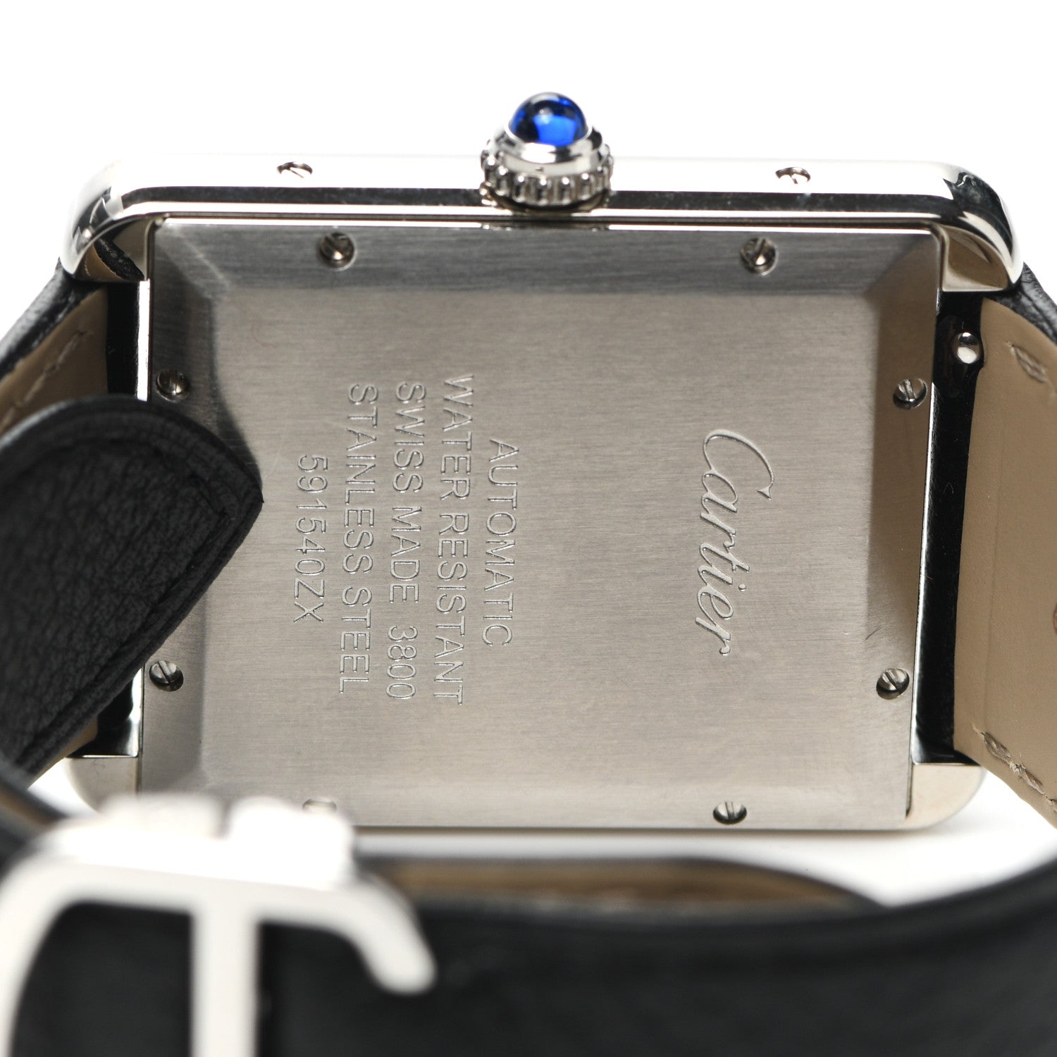Cartier Stainless Steel Calfskin 31mm Tank Solo Automatic Watch 4 of 4