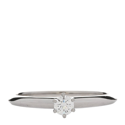 Tiffany Platinum Diamond .21ct Solitaire Engagement Ring 59 8.75 1 of 5