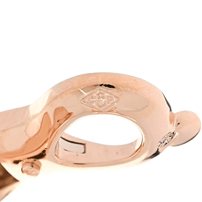 Van Cleef & Arpels 18K Rose Gold Diamond Small Frivole Earrings 5 of 7