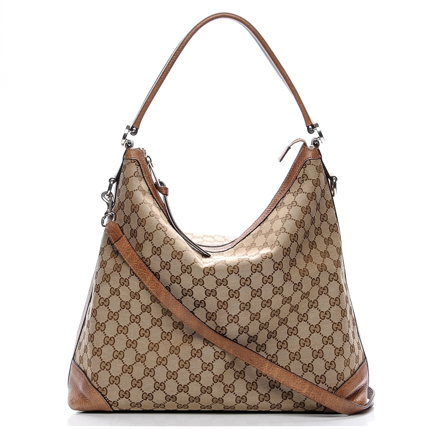 Monogram Old Libeccio Medium Miss GG Hobo Beige Ebony Light Brown