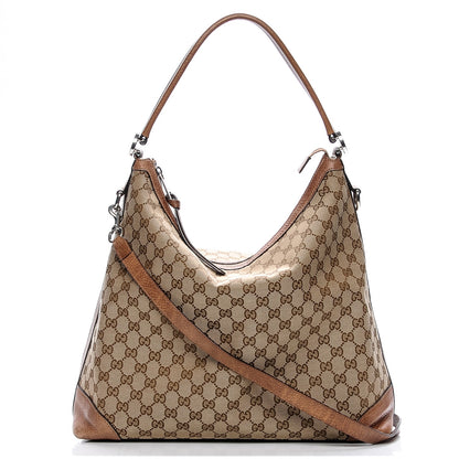 Gucci Monogram Old Libeccio Medium Miss GG Hobo Beige Ebony Light Brown 1 of 6