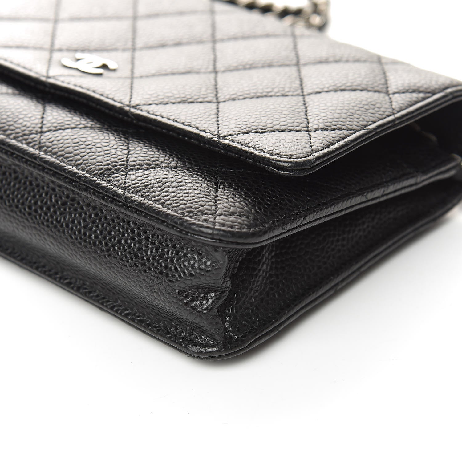 Chanel Caviar Quilted Wallet On Chain WOC Black 9 of 11