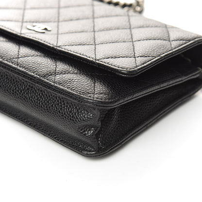 Chanel Caviar Quilted Wallet On Chain WOC Black 9 of 11