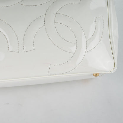 Chanel Patent CC Tote White 9 of 21