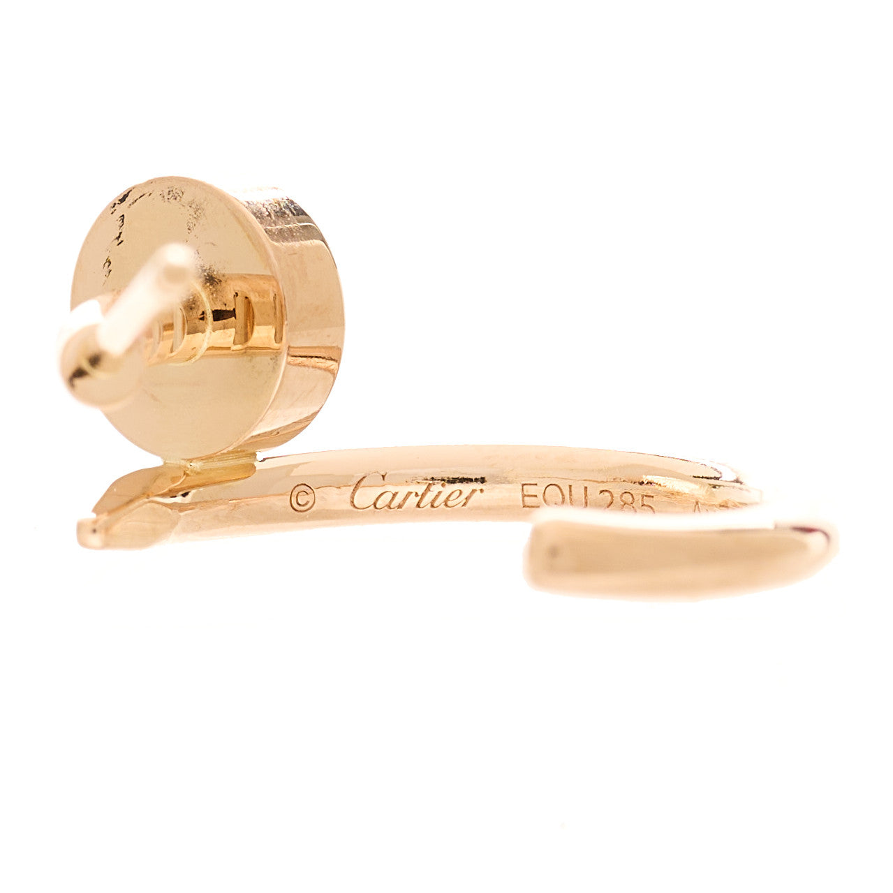 18K Pink Gold Juste Un Clou Hoop Earrings