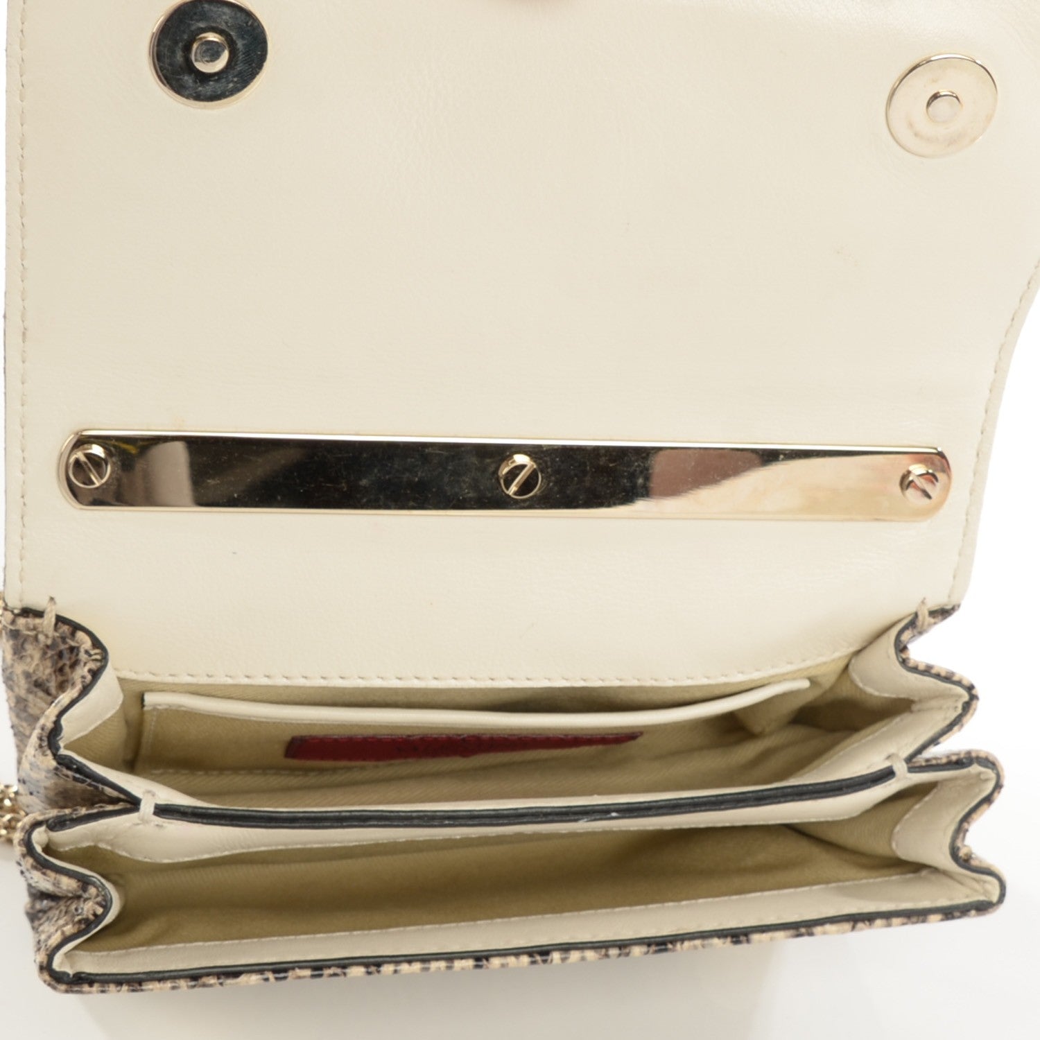Valentino Garavani Snakeskin Va Va Voom Shoulder Bag Ivory 5 of 8