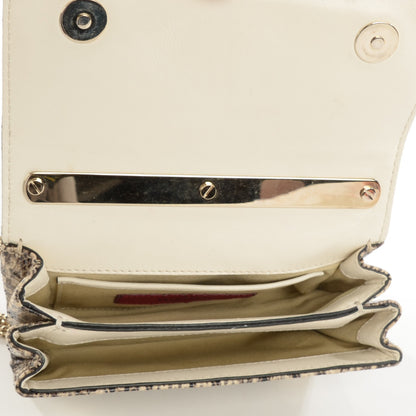 Valentino Garavani Snakeskin Va Va Voom Shoulder Bag Ivory 5 of 8