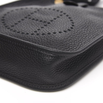Hermes Taurillon Clemence Evelyne TPM Black 8 of 8