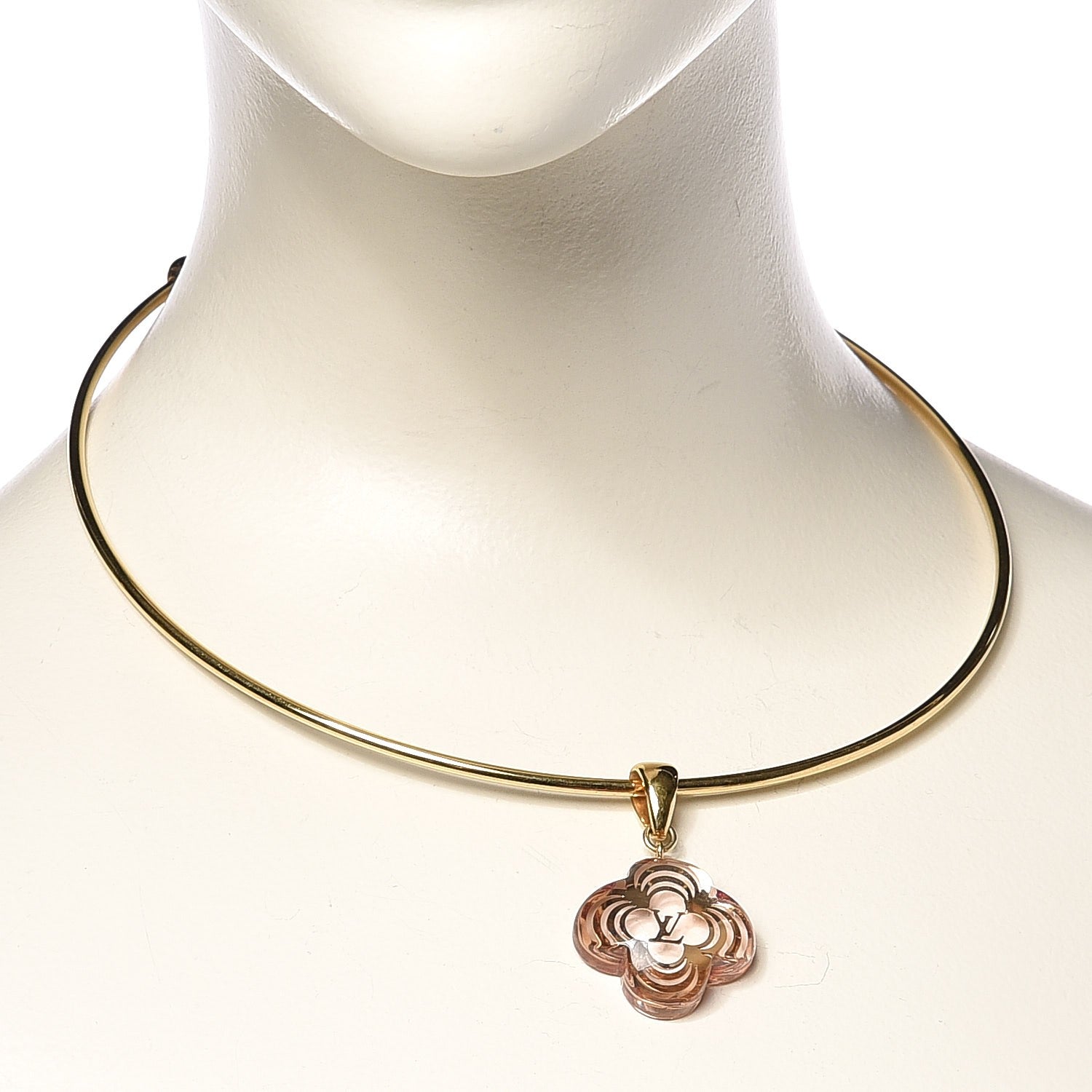 Louis Vuitton A La Folie Choker Necklace Gold 2 of 4