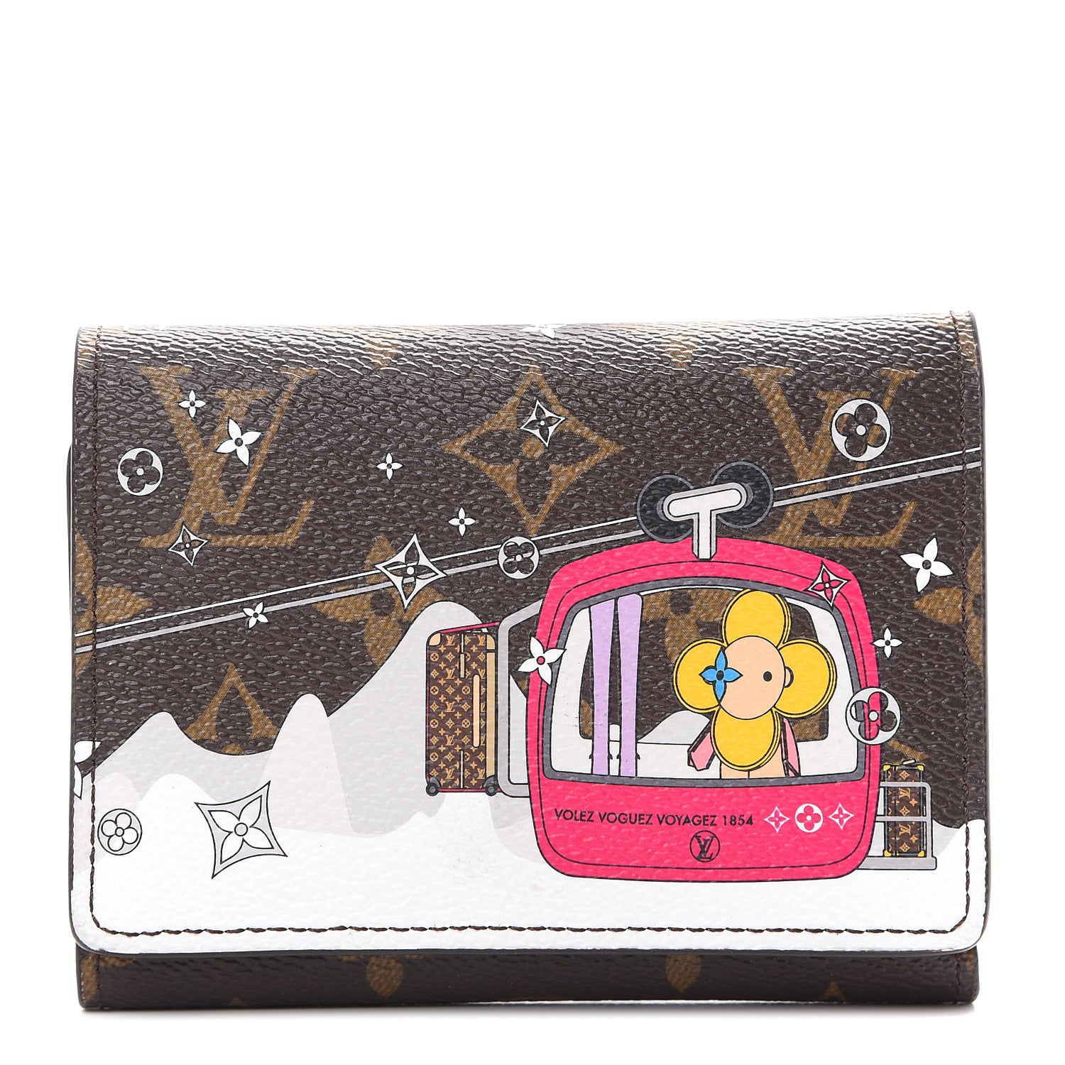 Louis Vuitton Monogram 2019 Christmas Animation Victorine Wallet Fuchsia 1 of 7