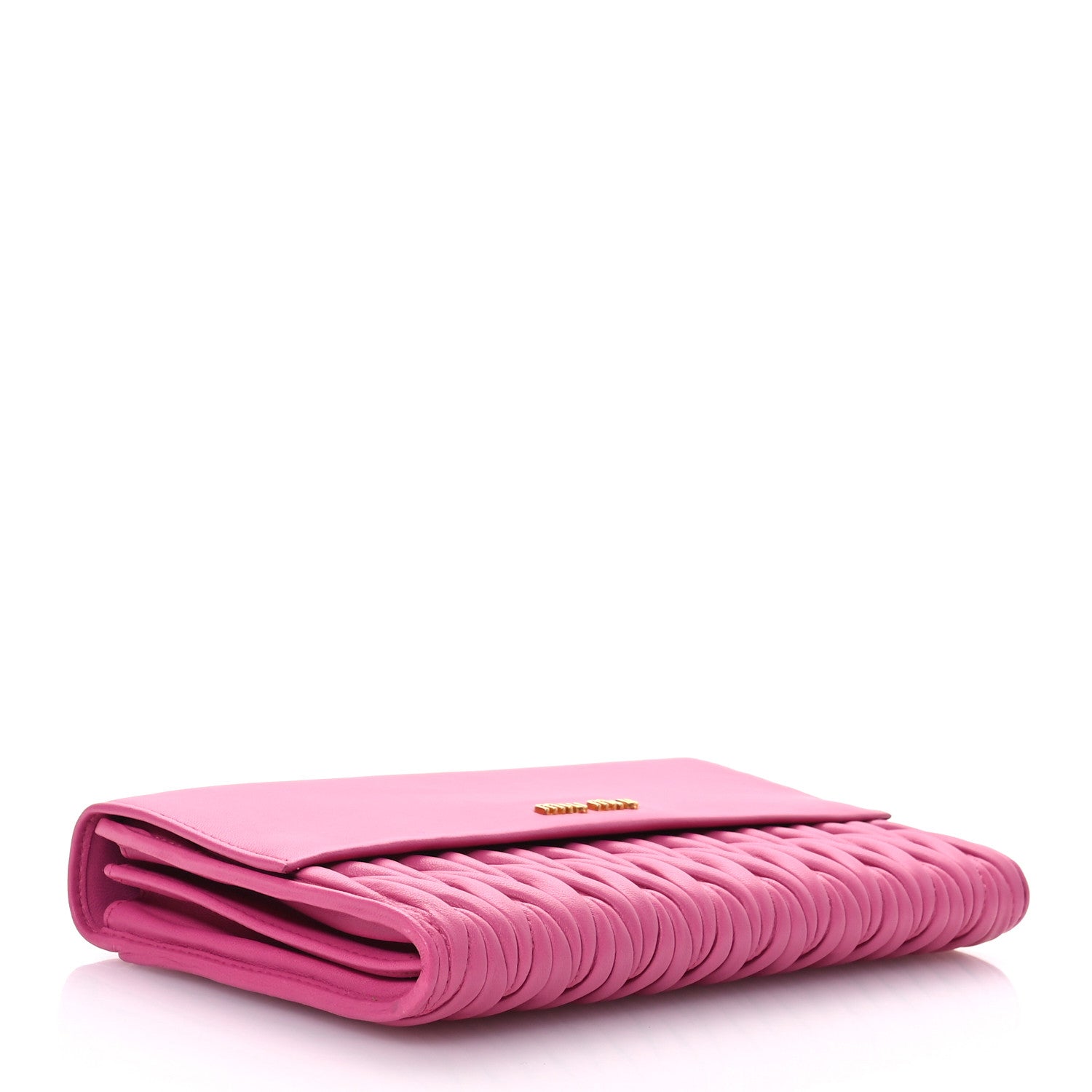 Miu Miu Nappa Matelasse Flap Clutch Fuxia 5 of 10