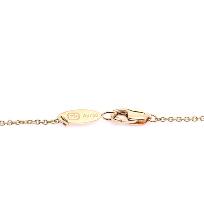 Harry Winston 18K Yellow Gold Diamond HW Logo Pendant Necklace 7 of 8
