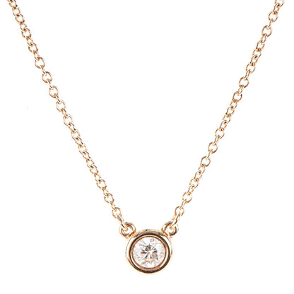 Tiffany 18K Yellow Gold Diamond .24ct Elsa Peretti Diamonds by the Yard Pendant Necklace 3 of 6