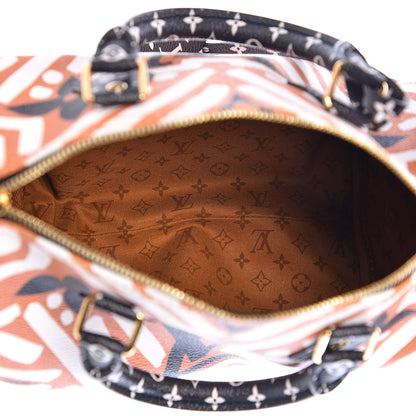 Louis Vuitton Monogram Giant Crafty Speedy Bandouliere 25 Creme Caramel 4 of 10