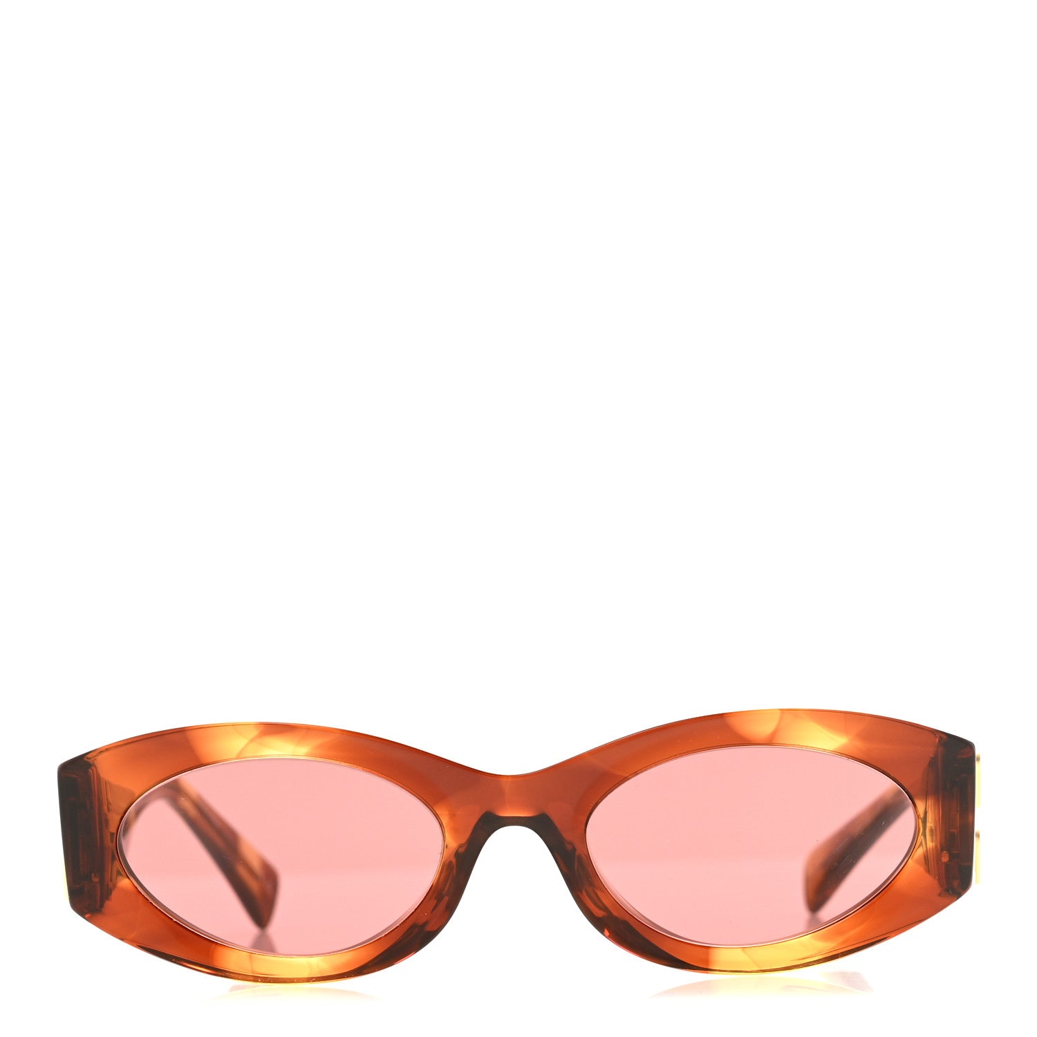 Miu Miu Acetate Oval Glimpse Sunglasses SMU11W Tortoise 2 of 7