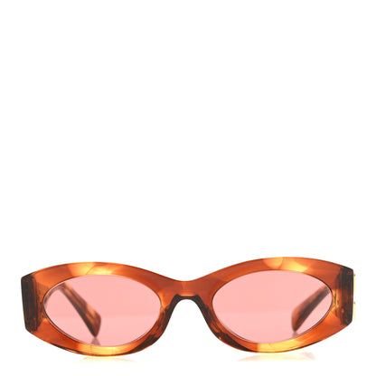Miu Miu Acetate Oval Glimpse Sunglasses SMU11W Tortoise 2 of 7