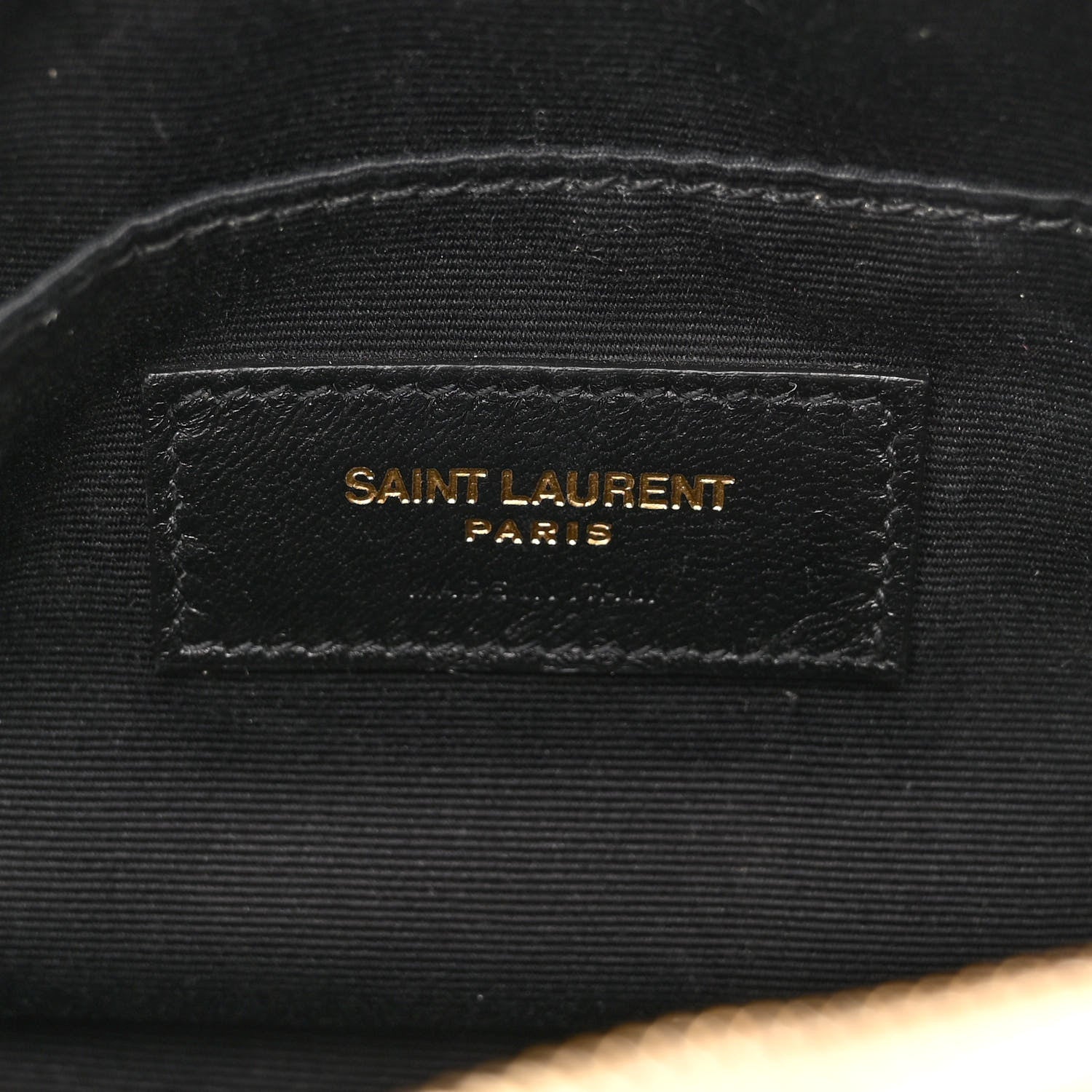 Saint Laurent Calfskin Matelasse Monogram Lou Belt Bag Dark Beige 6 of 9