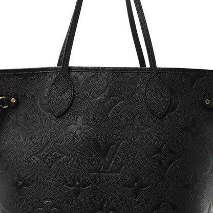 Louis Vuitton Empreinte Monogram Giant Neverfull MM Black 7 of 9