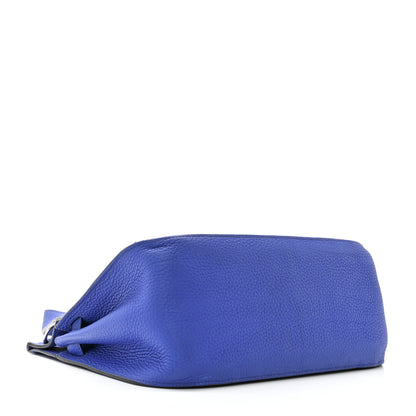 Hermes Taurillon Clemence Jypsiere 28 Bleu Electrique 4 of 13