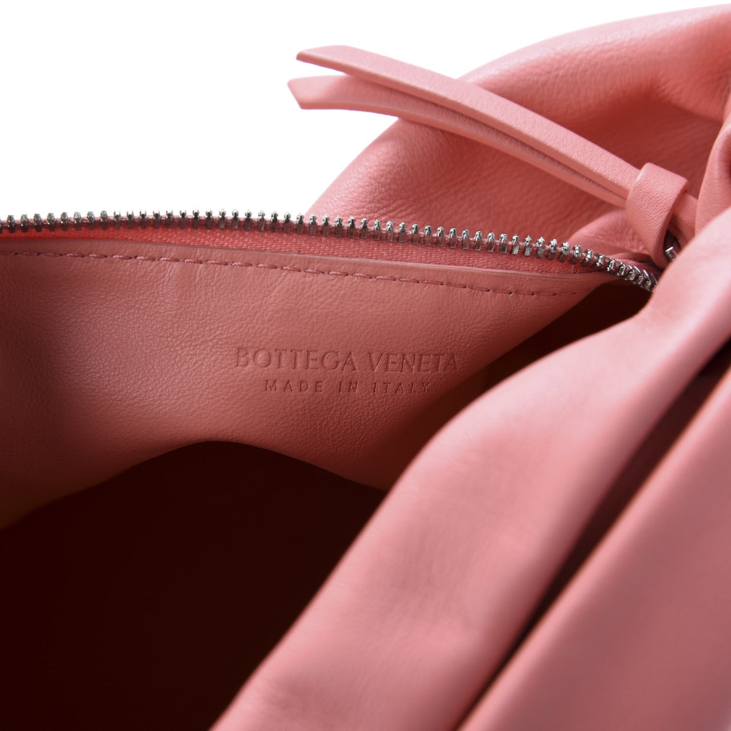 Calfskin Mini Double Knot Bag Peach