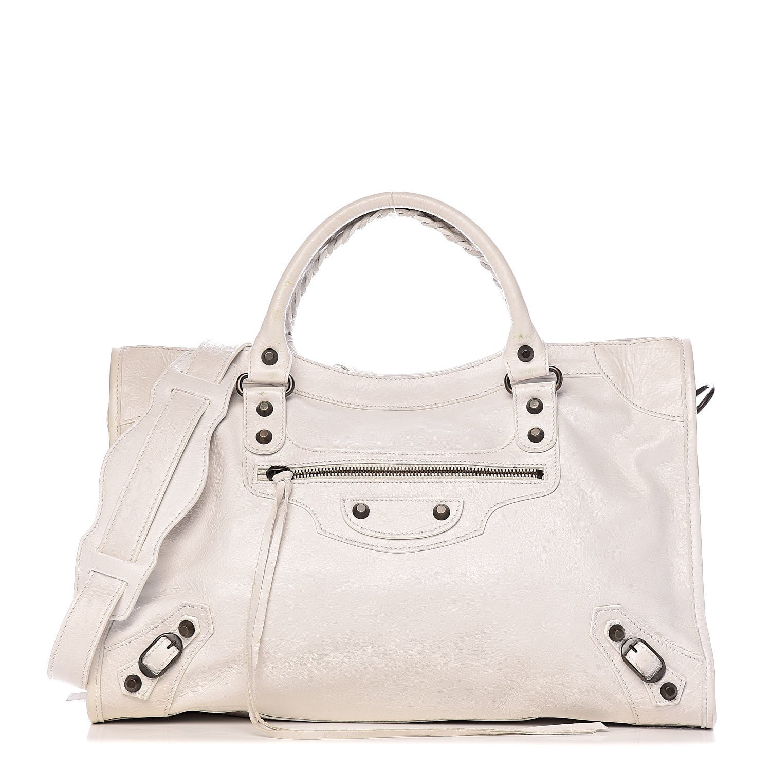 Balenciaga Chevre Classic Hardware City White Light 1 of 16