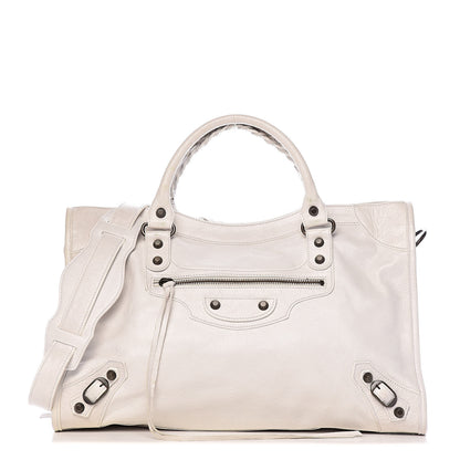 Balenciaga Chevre Classic Hardware City White Light 1 of 16