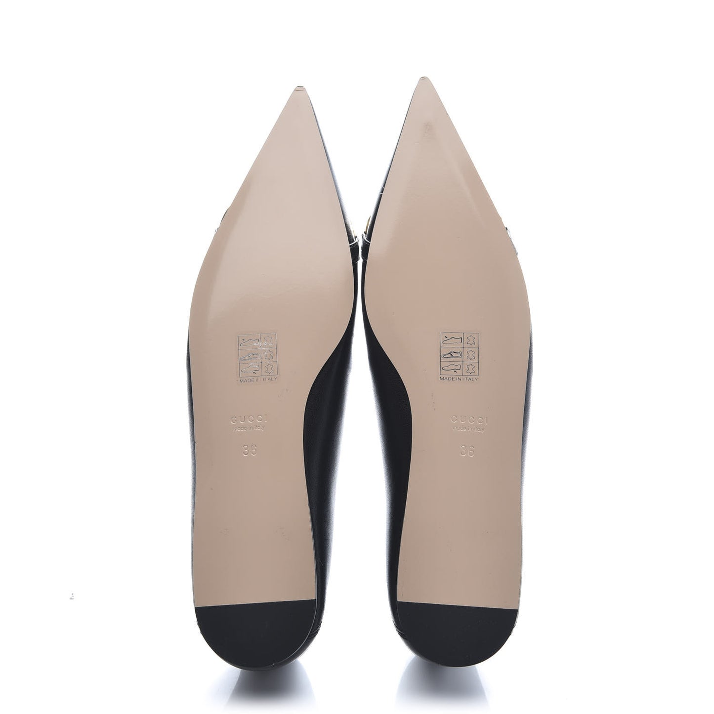 Nappa Lumiere Deva Horsebit Chain Embellished Flats 36 Black