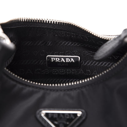 Prada Nylon Re-Edition 2005 Shoulder Bag Black 6 of 9
