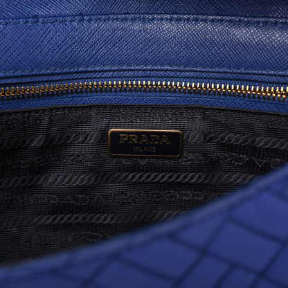 Prada Nylon Tessuto Impuntu Quilted Flap Indaco 8 of 10