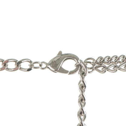 Chanel Pearl CC Long Chain Necklace Silver 4 of 4