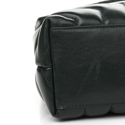 Saint Laurent Calfskin Y Quilted Monogram Small Loulou Chain Satchel Dark Mint 10 of 12