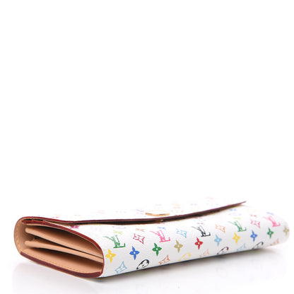 Louis Vuitton Monogram Multicolor Sarah Wallet White 3 of 7