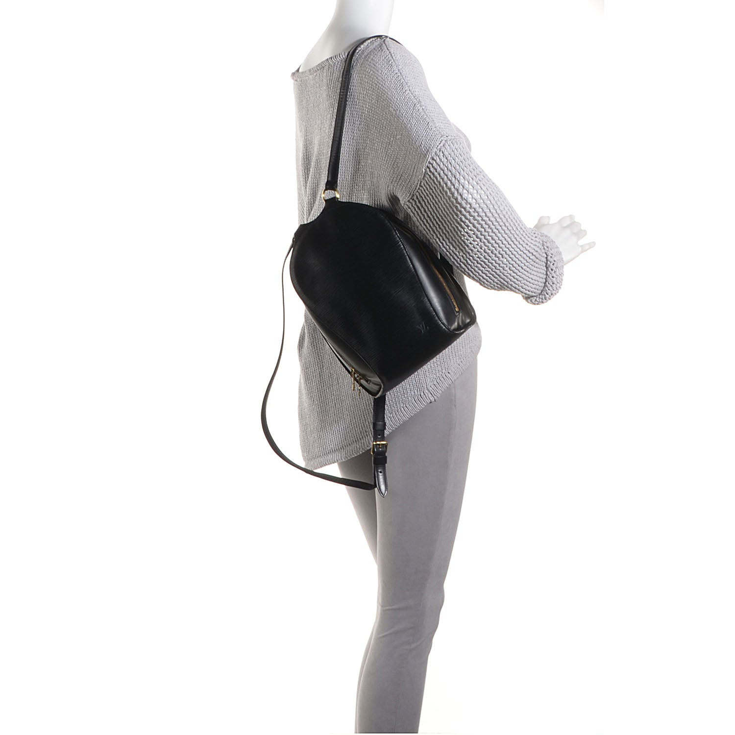 Louis Vuitton Epi Mabillon Backpack Black 2 of 7