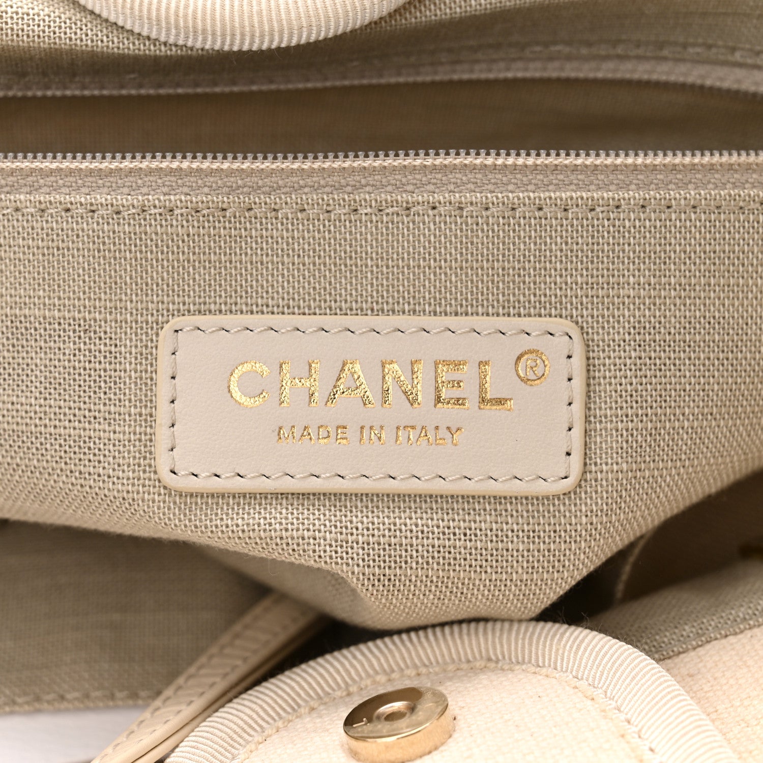 Chanel Mixed Fibers Small Deauville Tote White 6 of 10