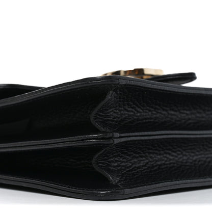 Gucci Dollar Calfskin Small Interlocking G Shoulder Bag Black Black 9 of 10
