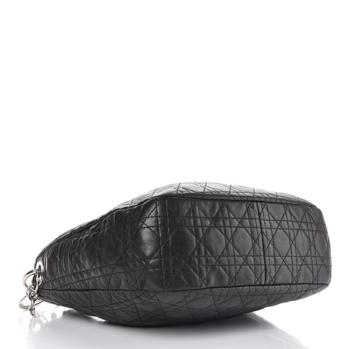 Lambskin Cannage Small Dior Soft Hobo Black