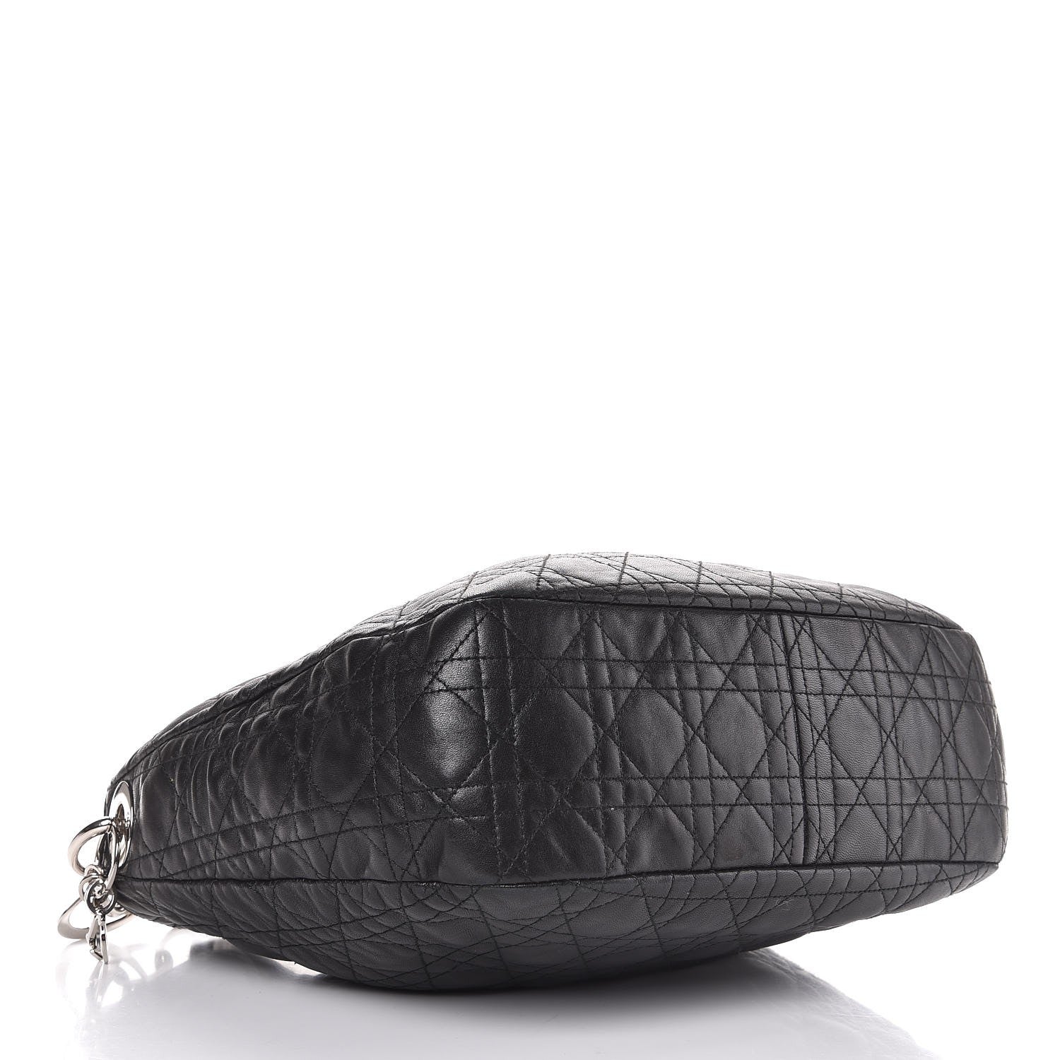 Christian Dior Lambskin Cannage Small Dior Soft Hobo Black 11 of 16