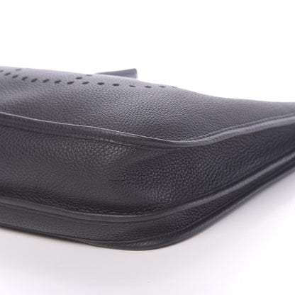 Hermes Taurillon Clemence Evelyne III PM Black 9 of 11