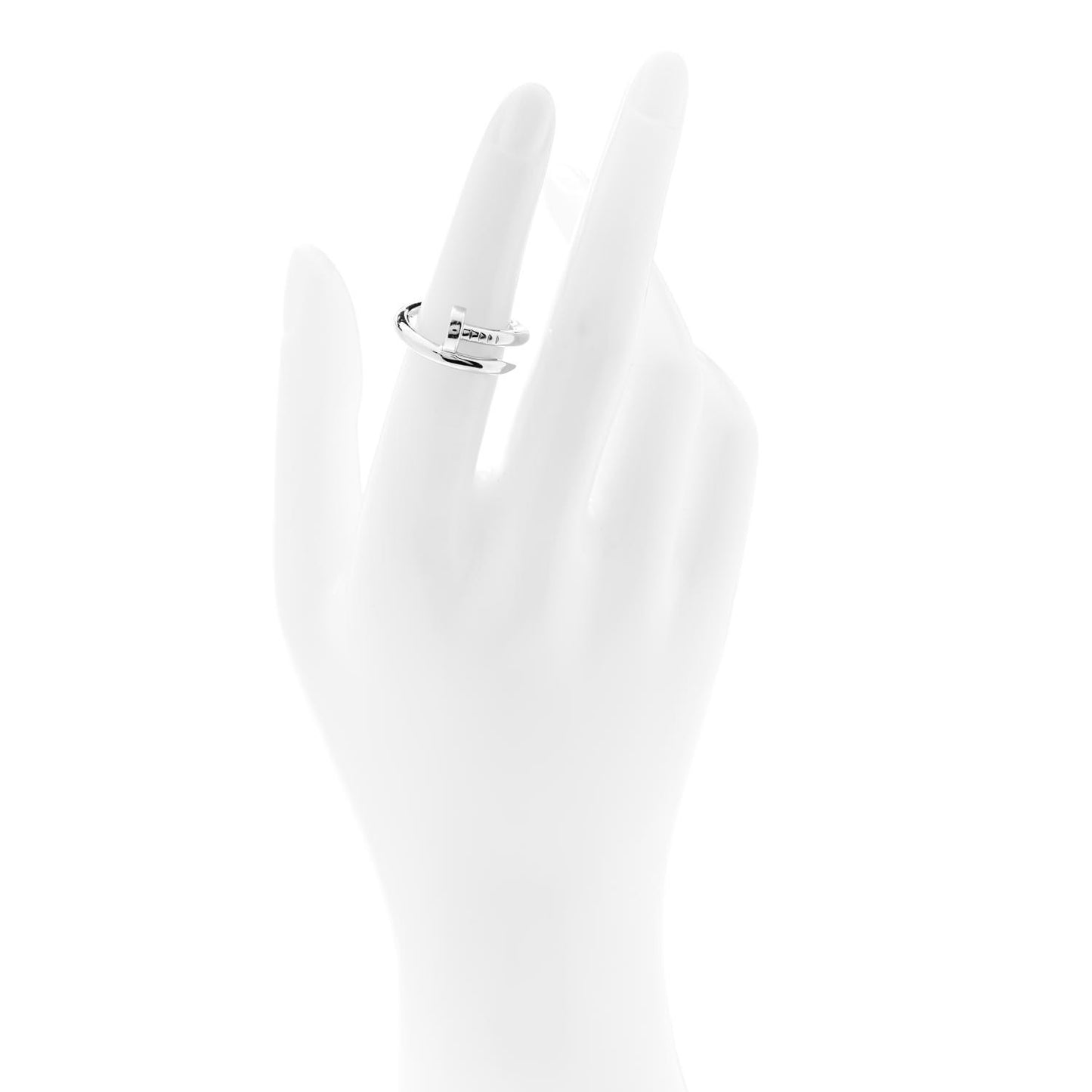 18K White Gold Juste Un Clou Ring 52 6