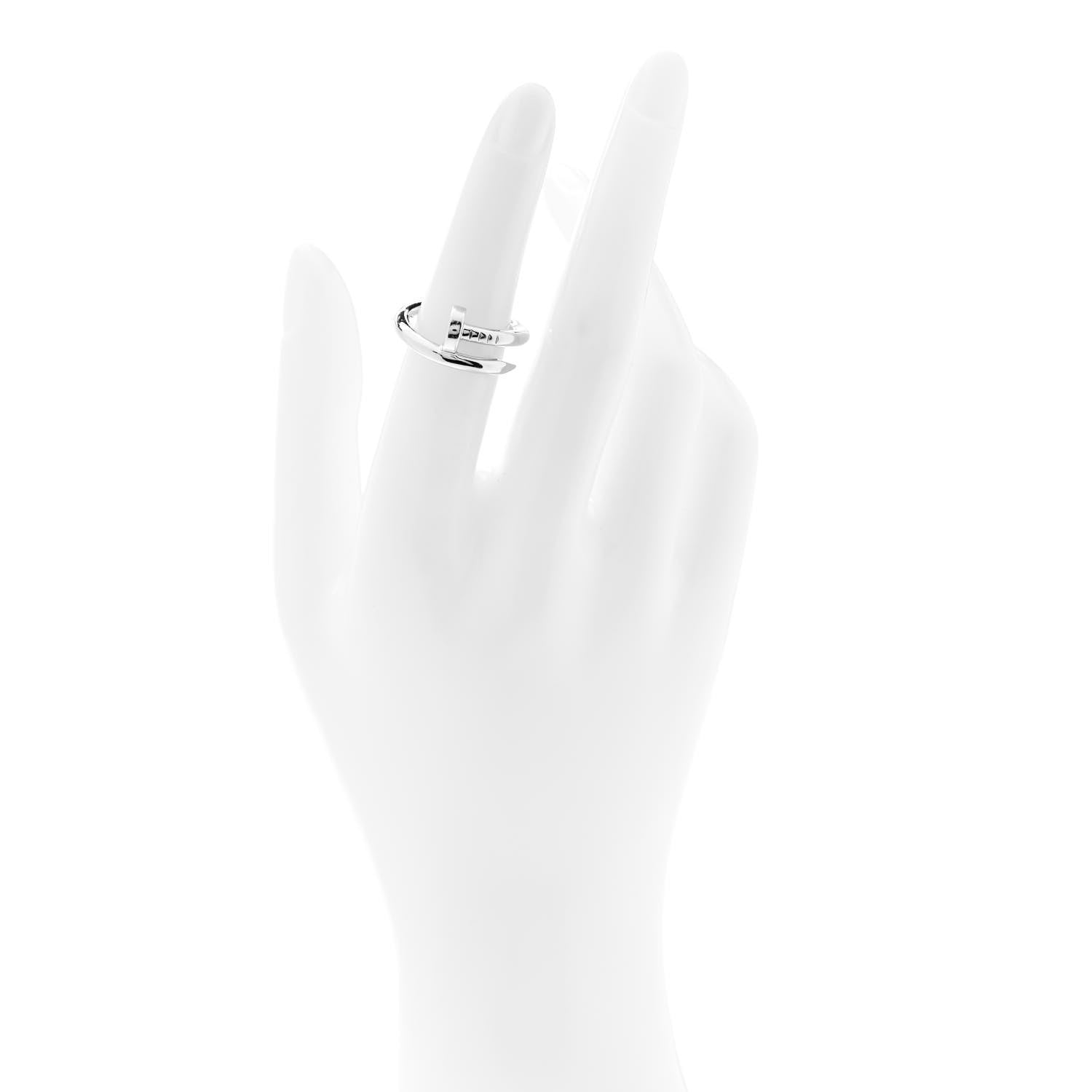 Cartier 18K White Gold Juste Un Clou Ring 52 6 2 of 5