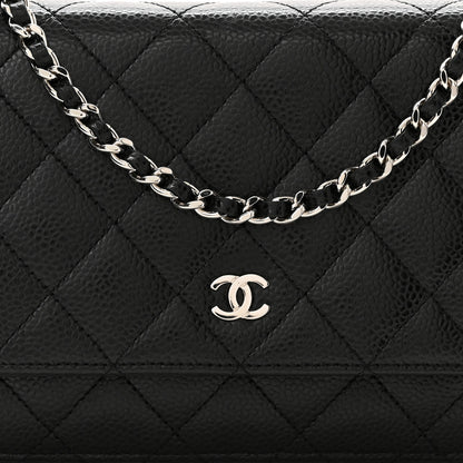 Chanel Caviar Quilted Wallet On Chain WOC Black 9 of 11