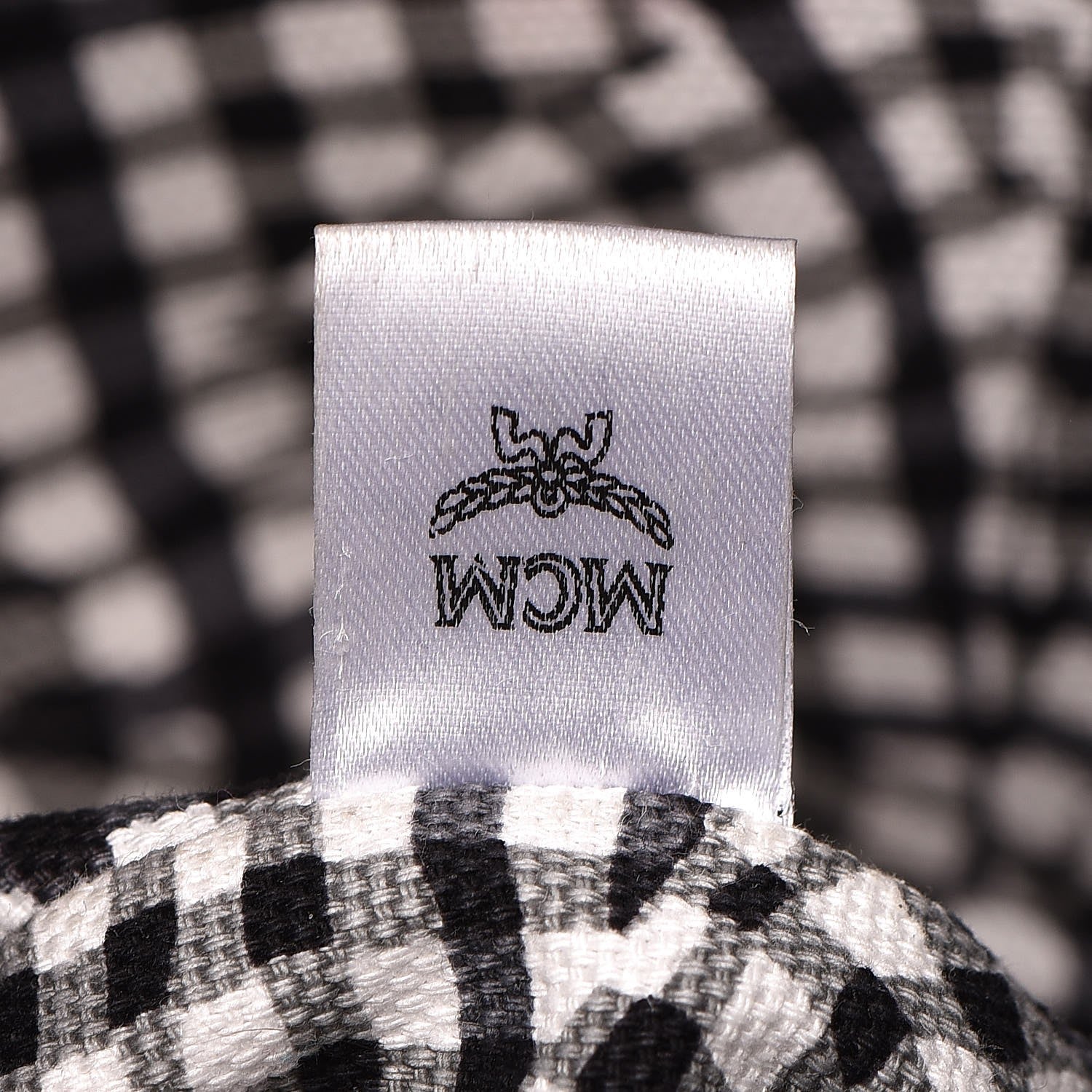 MCM Visetos Medium Anya Zip Top Shopper Tote Black 9 of 16